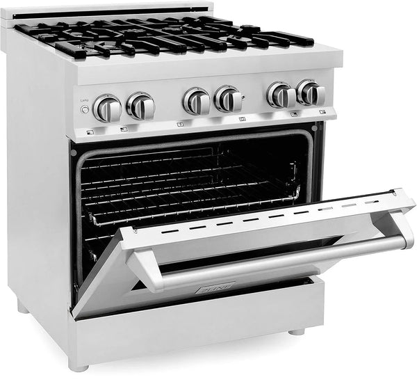 ZLINE 30-Inch Legacy Dual Fuel Range with Gas Cooktop & Electric Convection Oven, Stainless Steel (RA30)