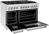 ZLINE 48-Inch Legacy Series Dual Fuel Range with 7 Burner Gas Cooktop and Electric Convection Oven, Stainless Steel (RA48)