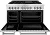 ZLINE 48-Inch Legacy Series Dual Fuel Range with 7 Burner Gas Cooktop and Electric Convection Oven, Stainless Steel (RA48)