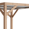 Yardistry Structures 13 x 11 ft Cedar Louvered Roof Pergola