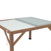 Yardistry Structures 13 x 11 ft Cedar Louvered Roof Pergola