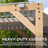 YardistryStructures 10 x 12 Ft Cedar Wood Louvered Pergola, Natural Cedar