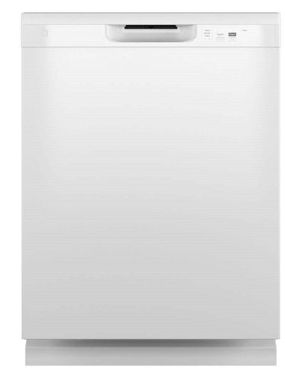 GE24 in. White Front Control Built-In Tall Tub Dishwasher with 60dBA, ENERGY STAR