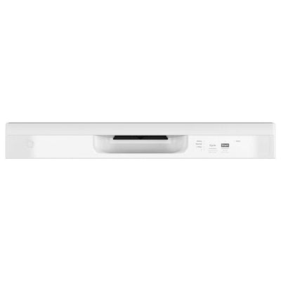 GE24 in. White Front Control Built-In Tall Tub Dishwasher with 60dBA, ENERGY STAR