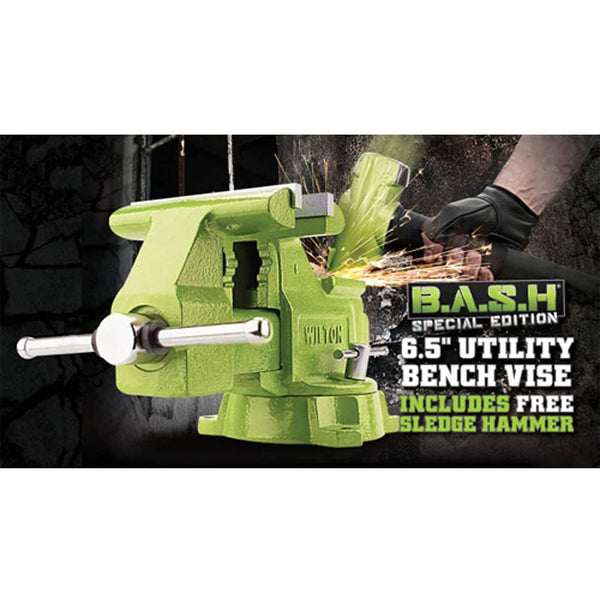 Wilton 11128BH 6-1/2-Inch Versatile Utility Bench Vise and Sledge Hammer Combo