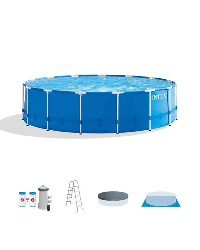 Intex 15ft x 48in Metal Frame Pool Sets