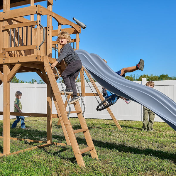 Dover Bay Swing Set with Tube Slide